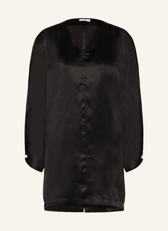 MIRYAM Dress with silk BLACK
