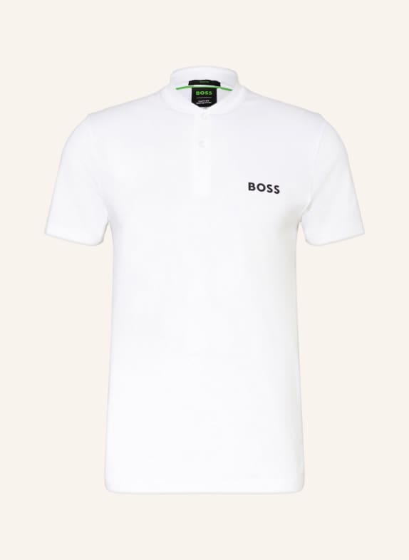 BOSS Funktions-Poloshirt PARIQ Slim Fit WEISS