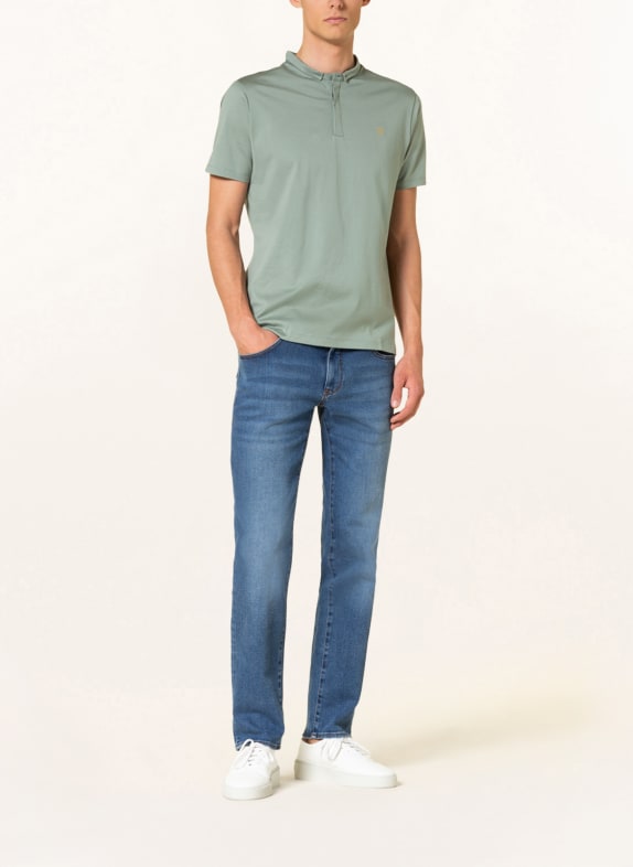 NOWADAYS Tricou polo din jersey VERDE DESCHIS