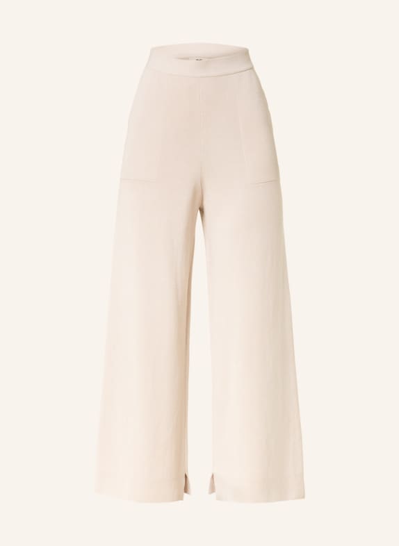 SMINFINITY Knit trousers with silk CREAM
