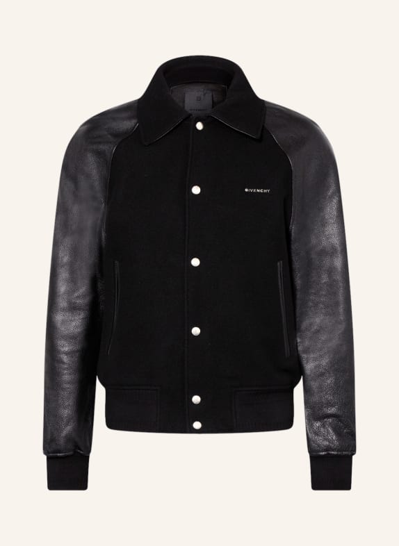 GIVENCHY Jacket in mixed materials BLACK