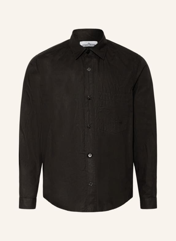 STONE ISLAND Shirt regular fit BLACK