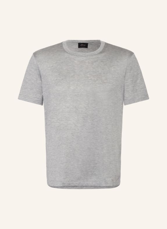 Brioni T-Shirt aus Seide GRAU