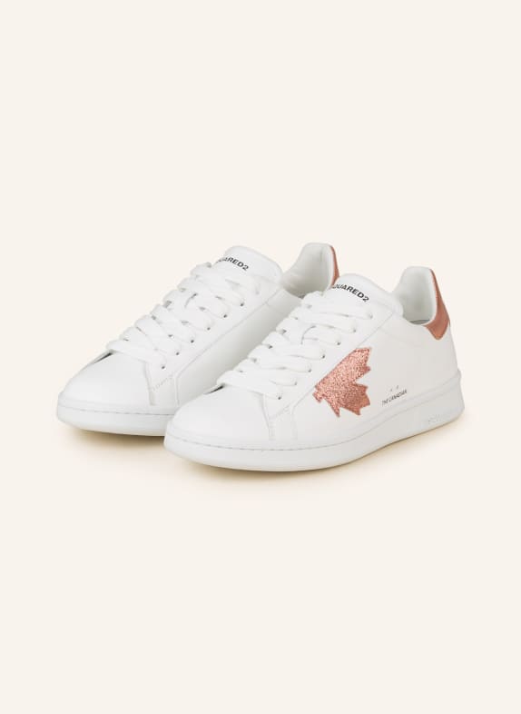DSQUARED2 Sneaker BOXER WEISS/ ROSÉ