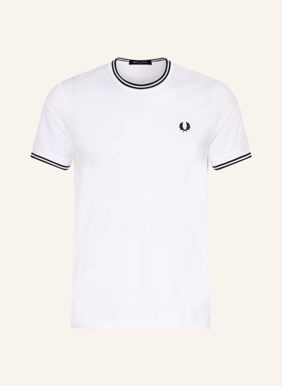 FRED PERRY T-Shirt M1588 WEISS/ BLAU