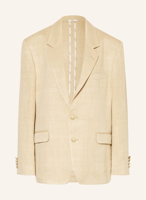 ETRO Oversized blazer with silk and linen LIGHT YELLOW