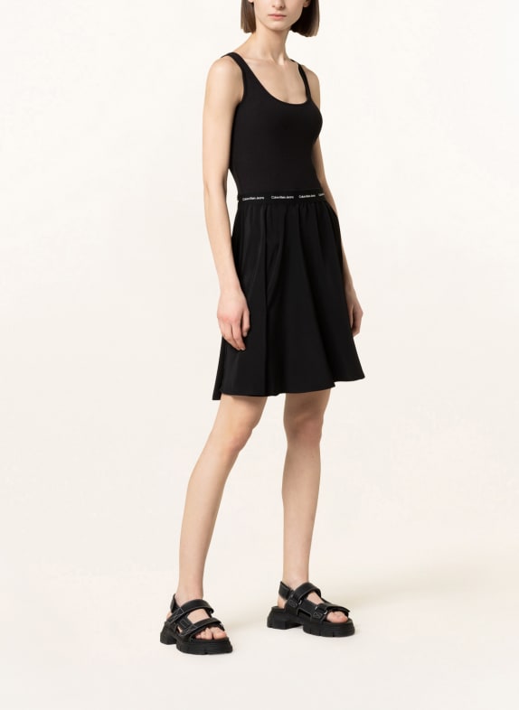 Calvin Klein Jeans Kleid im Materialmix