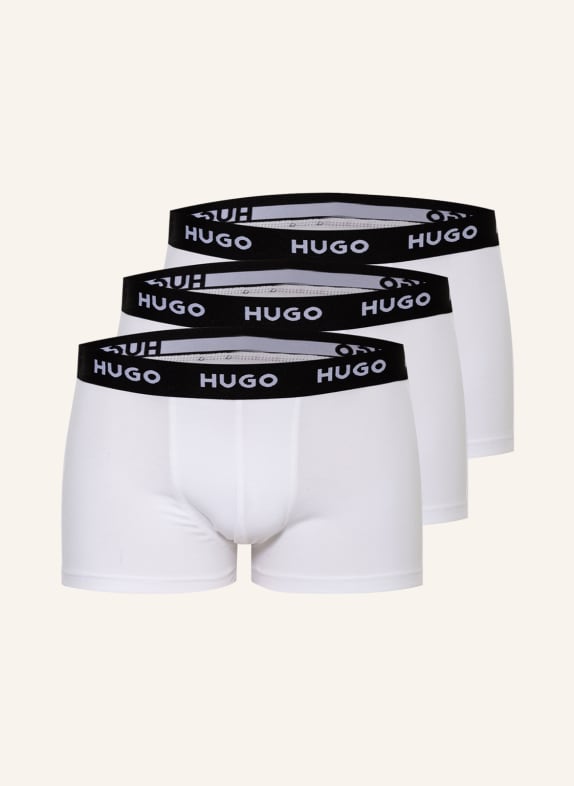 HUGO 3-pack boxer shorts WHITE