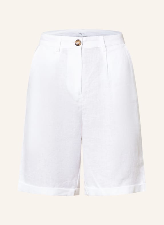 darling harbour Linen shorts WHITE