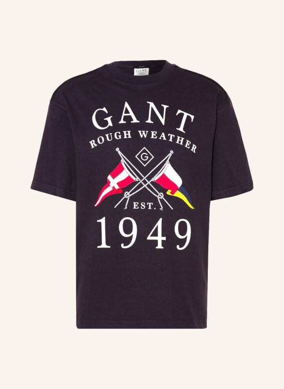 GANT T-Shirt DUNKELBLAU