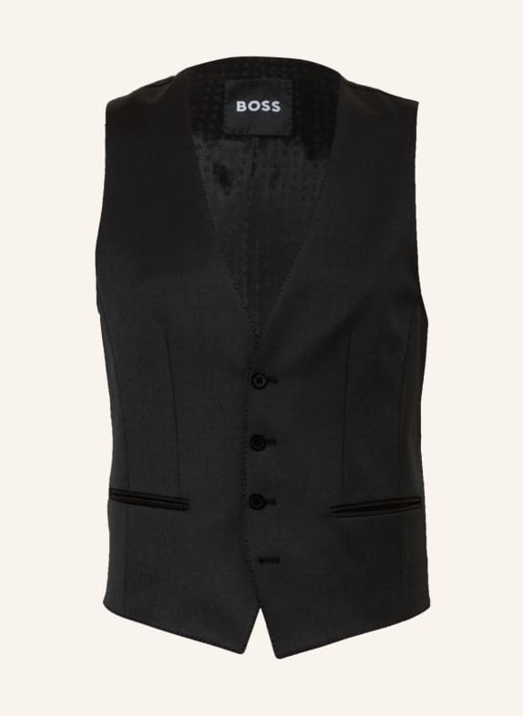 BOSS Suit vest HUGE slim fit 001 BLACK