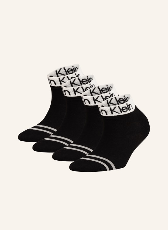 Calvin Klein Ponožky, 4 páry v balení 002 BLACK
