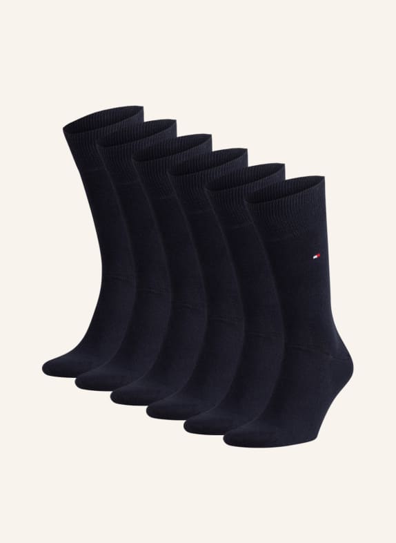 TOMMY HILFIGER 6-pack socks 002 dark navy