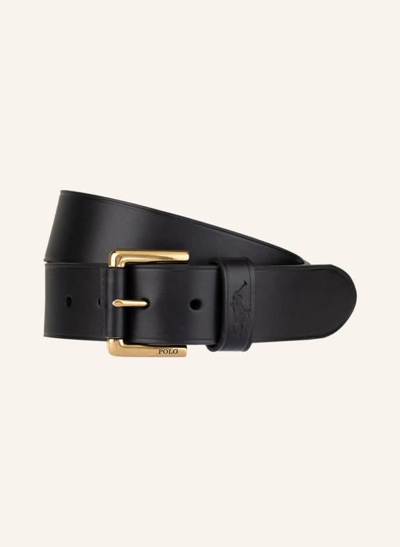 POLO RALPH LAUREN Ledergürtel SCHWARZ