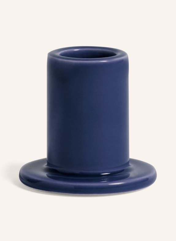 HAY Candleholder TUBE S DARK BLUE
