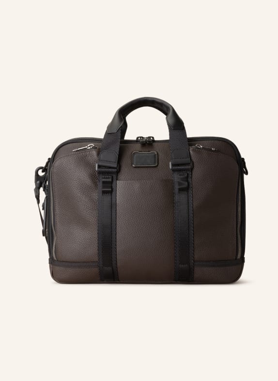 TUMI ALPHA BRAVO business bag ADVANCED with laptop compartment DARK BROWN
