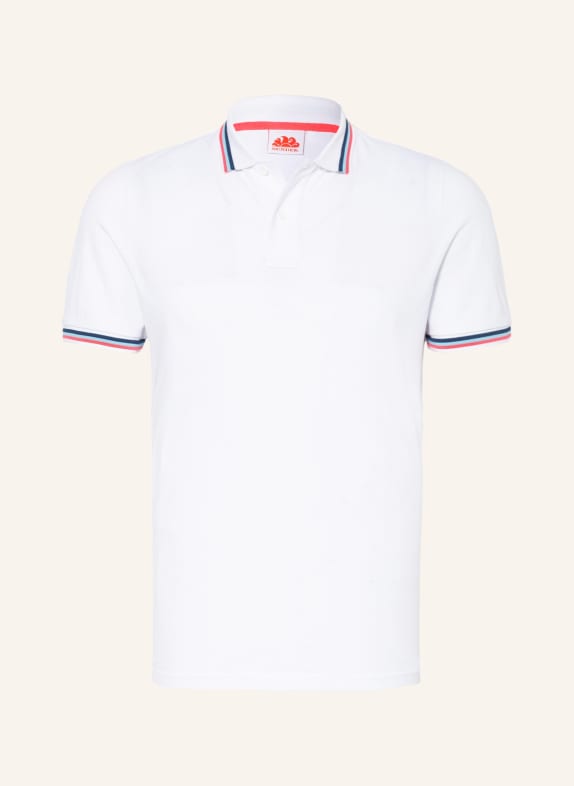 SUNDEK Piqué polo shirt BRICE regular fit WHITE