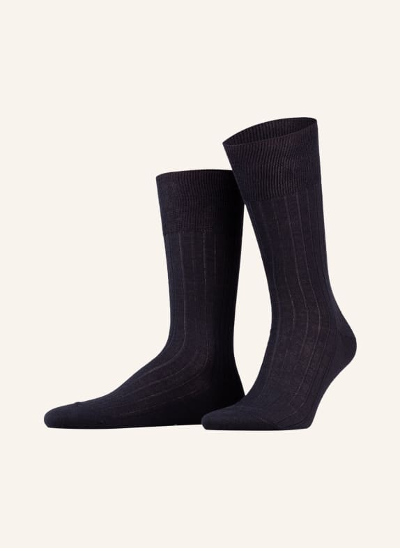 FALKE Socks NO. 2 made of cashmere 6370 DARK NAVY