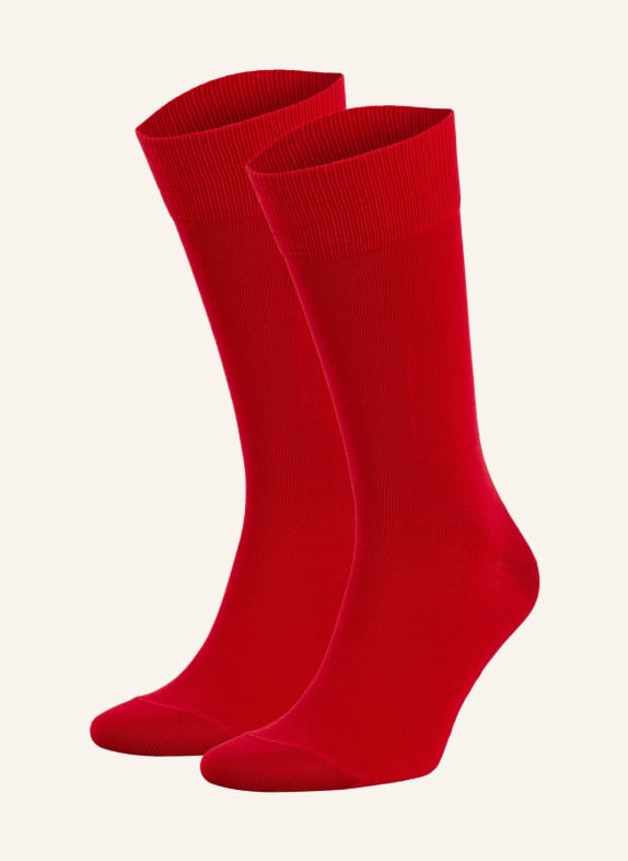 FALKE 2-pack socks HAPPY DARK RED