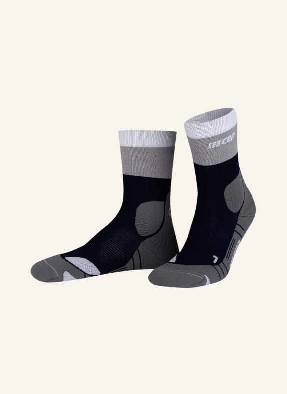 cep Trekking-Socken COMPRESSION LIGHT BLAU/ GRAU/ WEISS