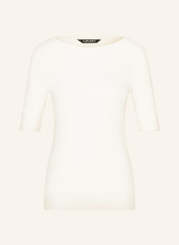 Koszulka polo z dżerseju z kamieniami ozdobnymi produktów T-shirt JUDY KREMOWY