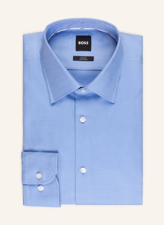 BOSS Shirt HANK slim fit BLUE