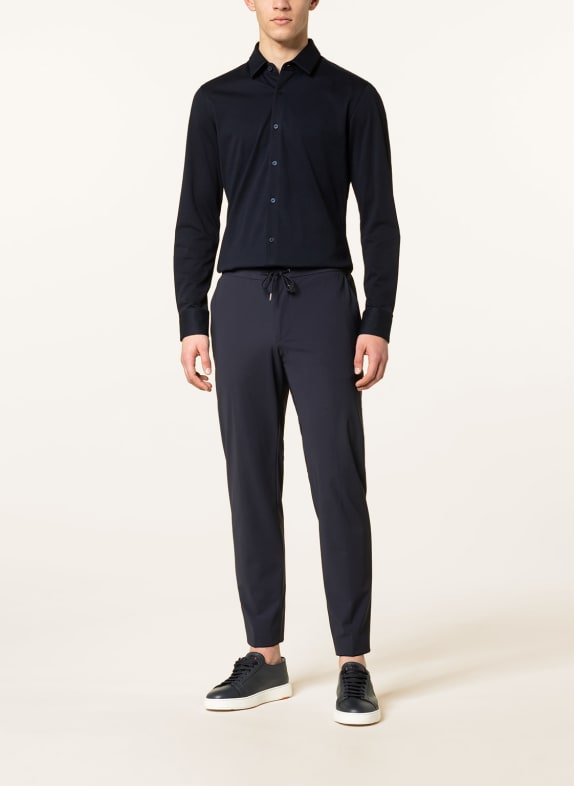 BOSS Jersey shirt HANK Slim Fit DONKERBLAUW