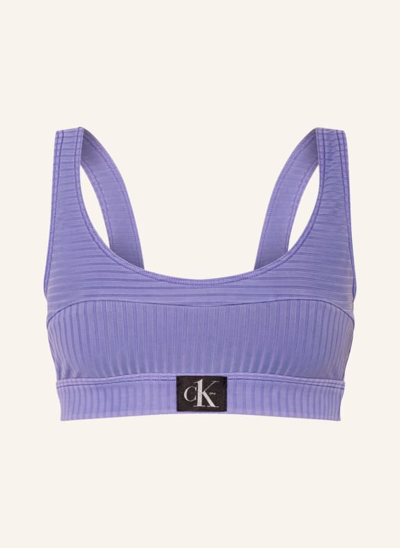Calvin Klein Bralette bikini top CK AUTHENTIC LIGHT BLUE