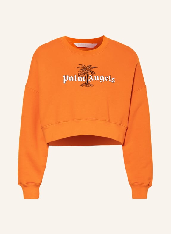 Palm Angels Cropped-Sweatshirt ORANGE
