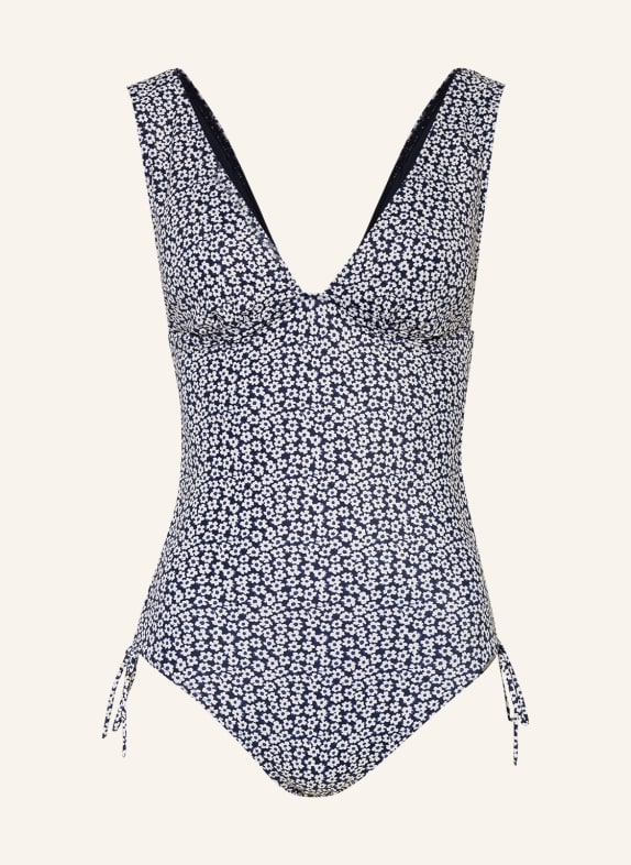 Marc O'Polo Swimsuit with UV protection DARK BLUE/ WHITE