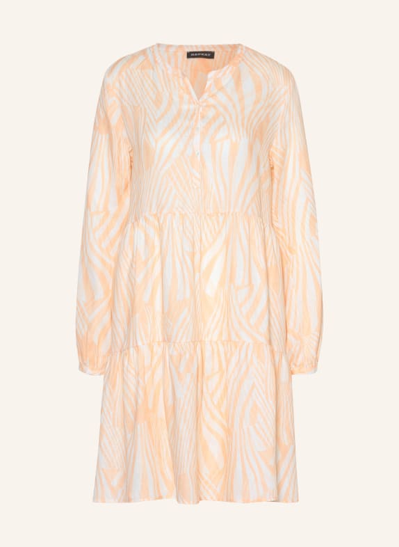 REPEAT Linen dress WHITE/ LIGHT ORANGE