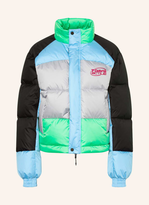 7 DAYS ACTIVE Steppjacke WILT HELLBLAU/ HELLGRÜN/ BEIGE