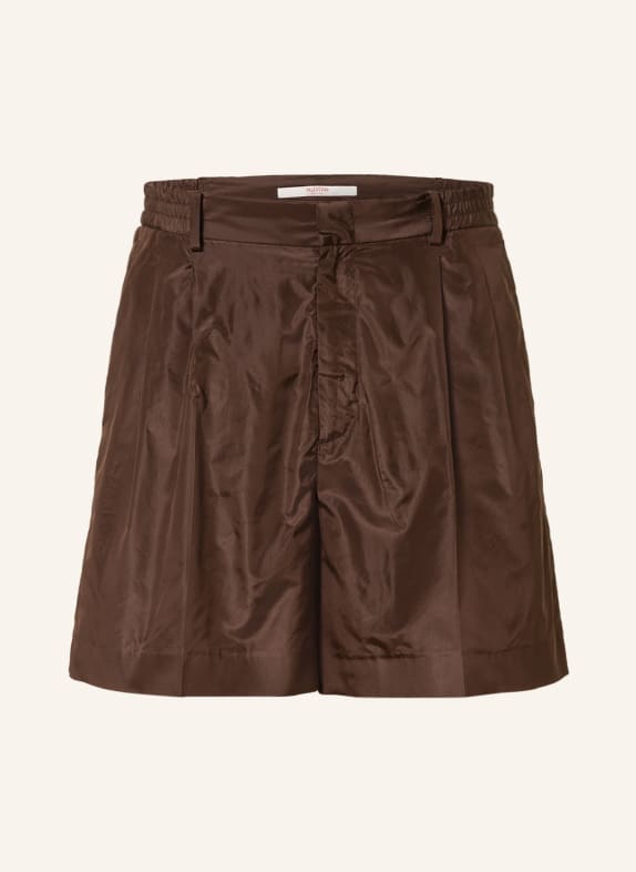 VALENTINO Silk shorts BROWN