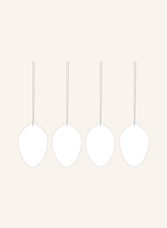 COOEE Design Set of 4 decorative pendants WHITE