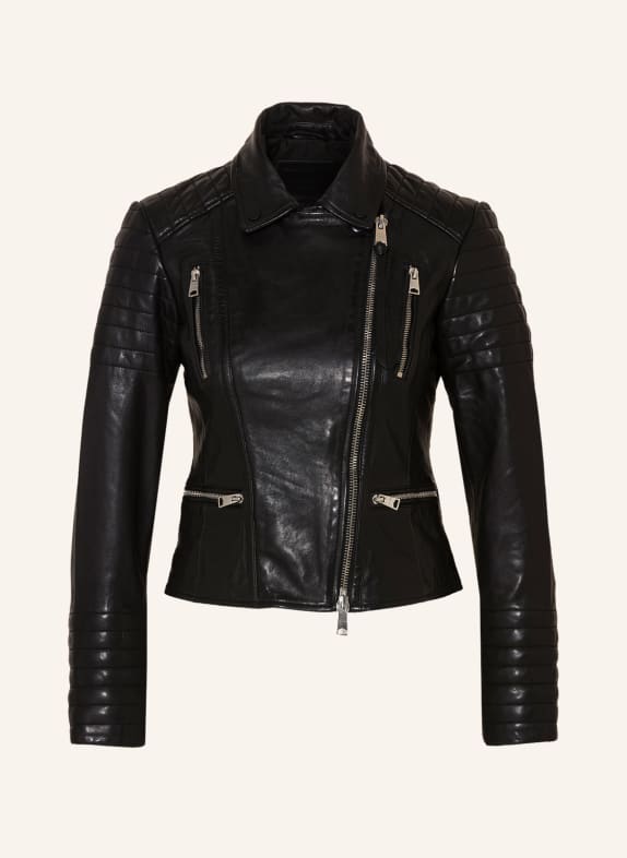 ALLSAINTS Leather jacket BLACK
