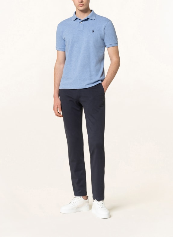 POLO RALPH LAUREN Piqué-Poloshirt Custom Slim Fit HELLBLAU