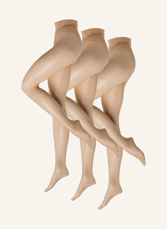 Wolford 3-pack of nylon pantyhose SATIN TOUCH COMFORT 4273 COSMETIC