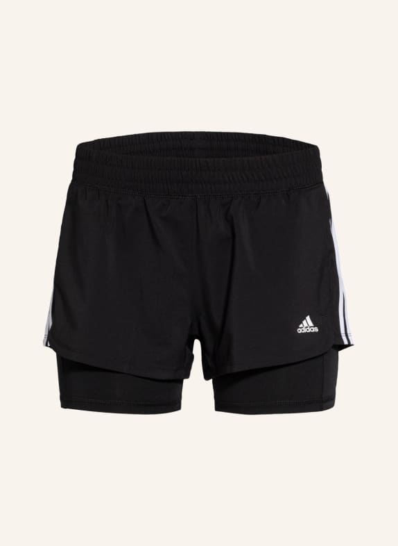 adidas 2-in-1-Shorts PACER SCHWARZ/ WEISS