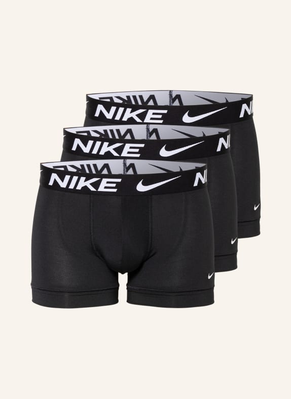 Nike Bokserki MICRO ESSENTIAL w 3-paku CZARNY