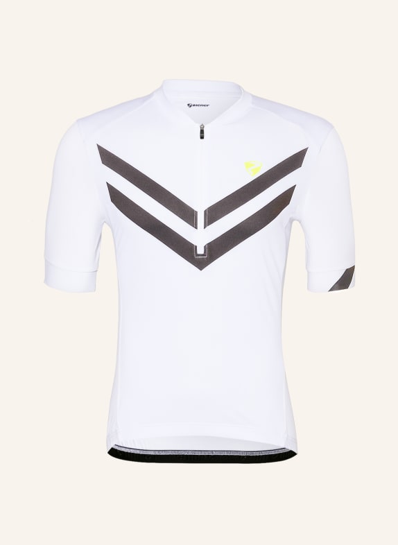 Ziener Radtrikot NELIS mit Mesh WEISS/ SCHWARZ