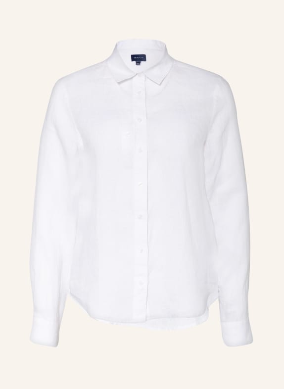GANT Hemdbluse aus Leinen WEISS