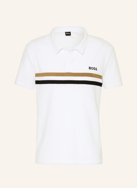 BOSS Koszulka polo TERRY z frotte