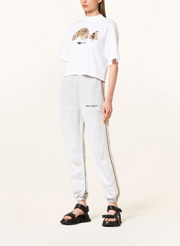 Palm Angels Trousers in jogger style with tuxedo stripes