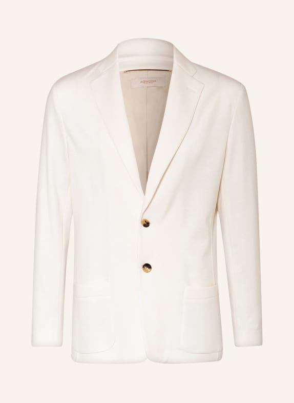 AGNONA Jerseysakko Slim Fit mit Seide ECRU