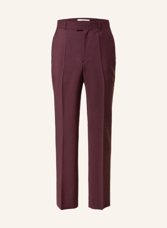 VALENTINO Suit trousers with mohair DARK RED