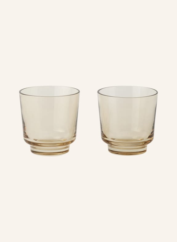 MUUTO Set of 2 drinking glasses RAISE ORANGE
