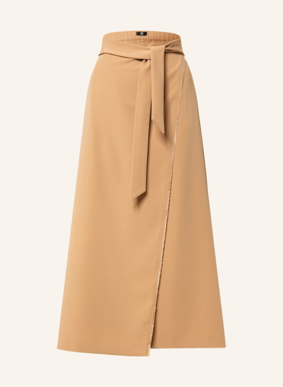 RIANI Wrap skirt CAMEL