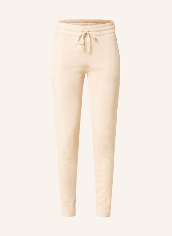 KUJTEN Jogging Style cashmere trousers CREAM