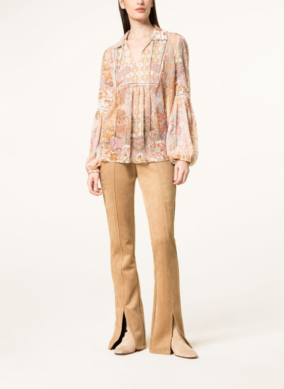 GUESS Broek STELA in lederlook BEIGE