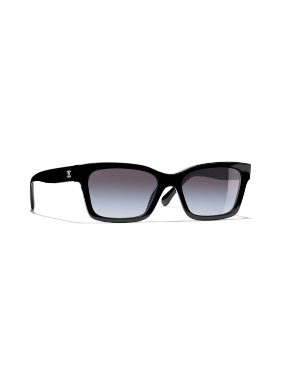 CHANEL Sluneční brýle čtvercového tvaru C501S8 - ČERNÁ/ ŠEDÁ